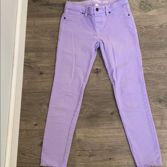 girls purple jeans